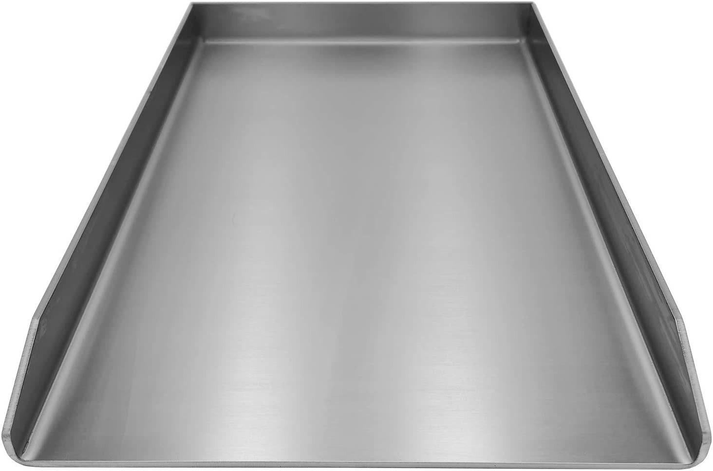 Kette´s Grillzubehör Grillplatte Edelstahl Plancha/Grillplatte/Burger Platte/BBQ-Platte alle 415mm Lang, rostfreier Edelstahl 1.4301