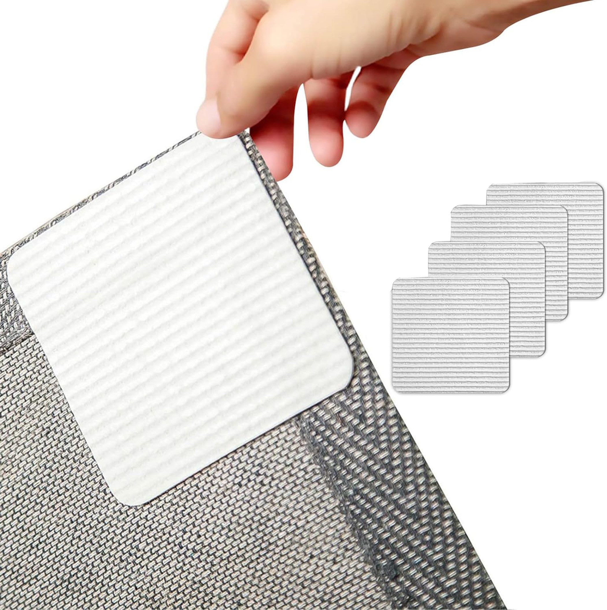 Minicloss Antirutsch Teppichunterlage Teppich Antirutschunterlage Teppich Pads Antirutschmatte, (4-St), für Parkett, Laminat, Fliesen, Kork und Vinyl geeignet