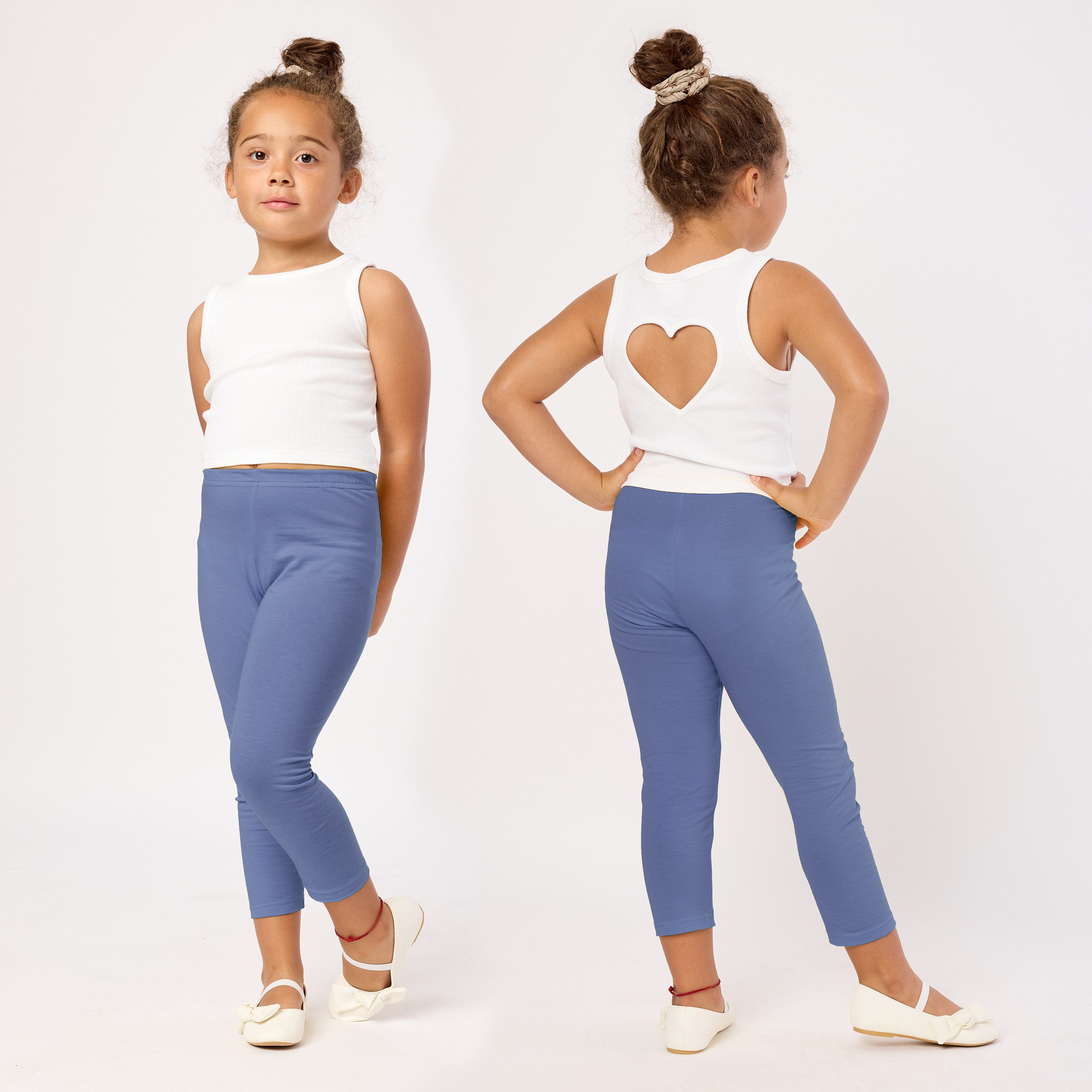 Merry Style Leggings Mädchen 3/4 Capri MS10-131 (1-tlg) elastischer Bund – Bild 2 von 5