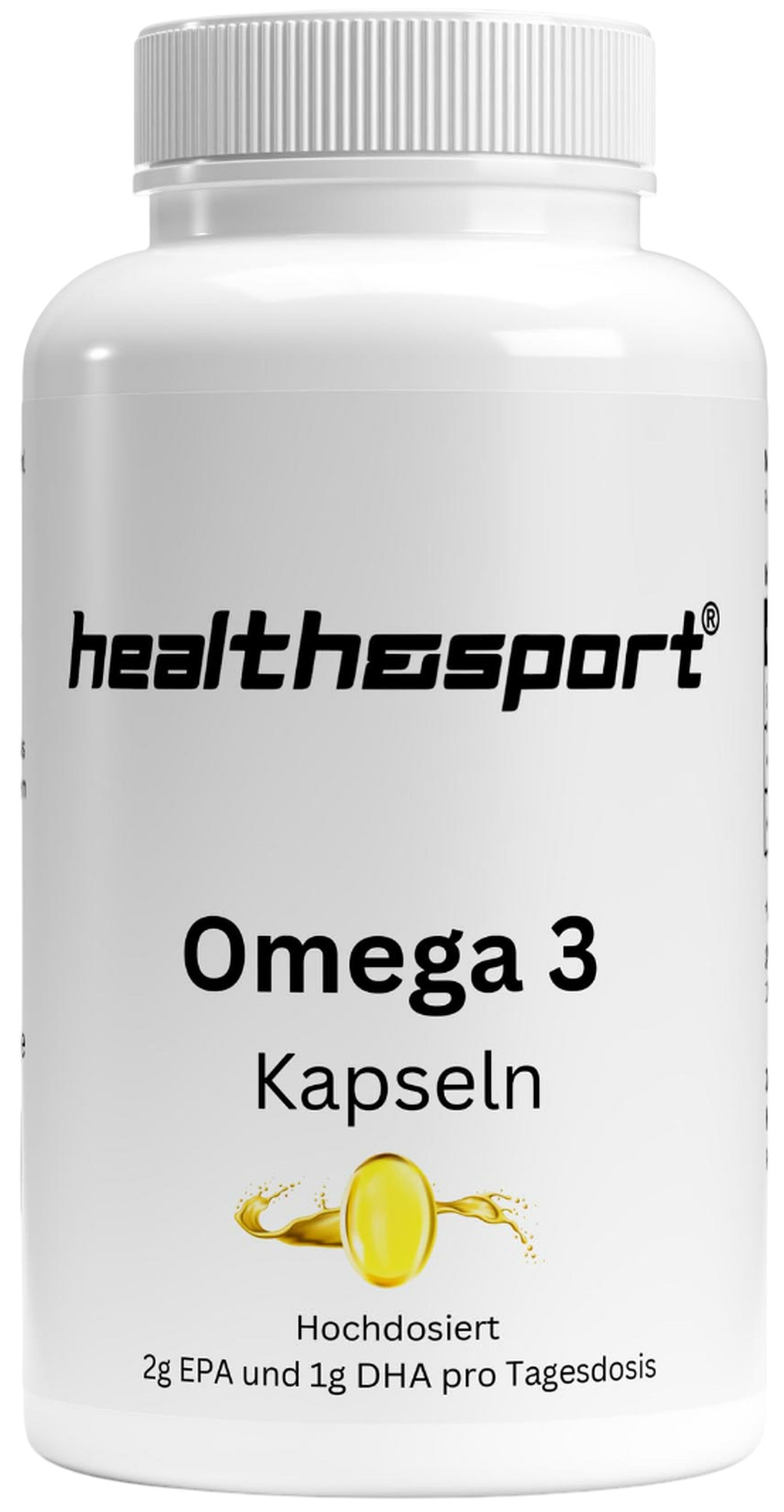 health&sport Omega 3 Triglyceride – Für Herz, Gehirn, Augen & Vitalität Kapseln, 120 St., 164.4 g