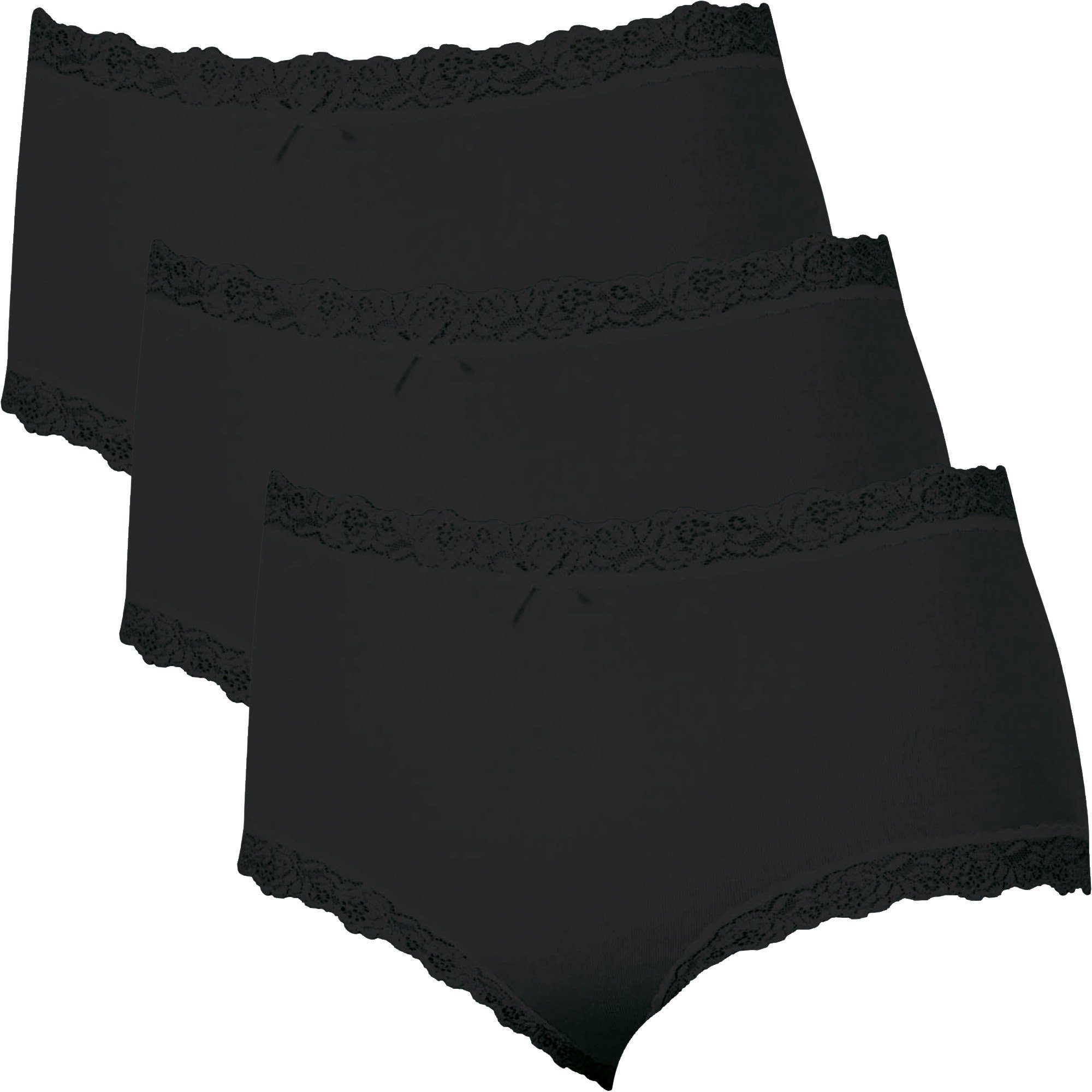 Nina Von C. Slip Damen-Taillenslip 3er-Pack Modal Uni