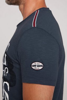 CAMP DAVID T-Shirt mit Logoprints vorne und hinten
