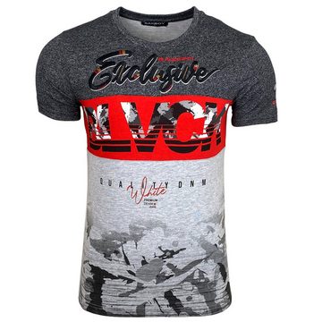 Baxboy T-Shirt Baxboy T-Shirt »EXCLUSIVE BLACK« mit sportiven Prints & Stickerei