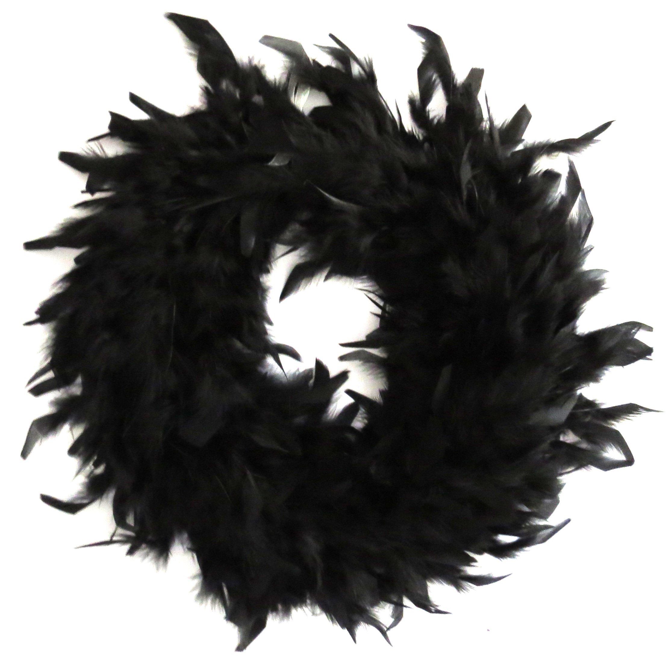 Exner GmbH Garten- & Wohnaccessoires Dekokranz Federkranz Deko Schwarz Häng günstig online kaufen