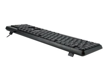 DIGITAL DATA EQUIP Kabelgebundenes USB Keyboard, schwarz, Deutsch USB-Tastatur