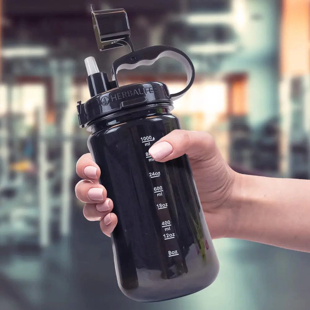 Sport-Knight® Trinkflasche Wasserflasche/Shaker Big-Size 1000/2000ml, mit Skalierung