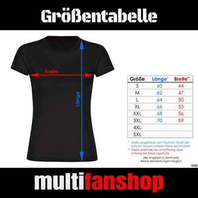 multifanshop T-Shirt Damen Netherlands - Brust & Seite - Frauen