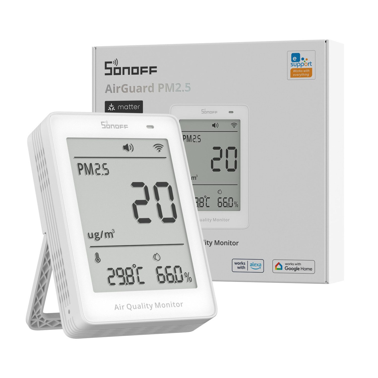 Sonoff SONOFF AirGuard PM2.5 PM10 Luftqualitätsmonitor Smart-Home-Zubehör