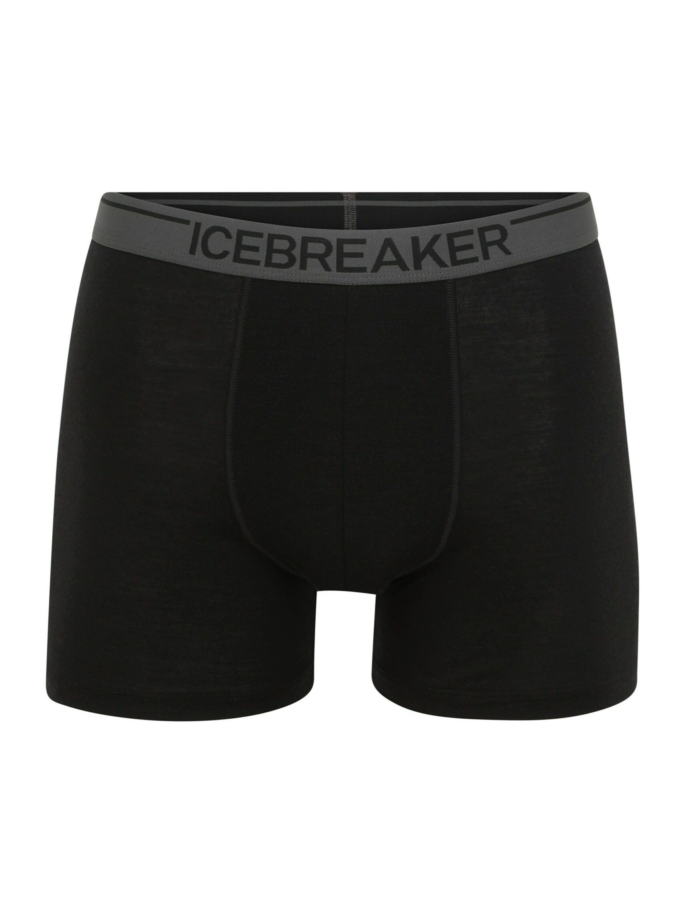 (1-St) Icebreaker Anatomica BLACK-010 Boxershorts