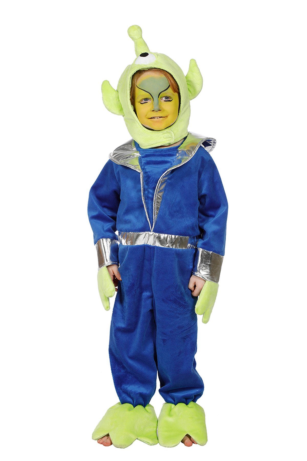 Wilbers Monster-Kostüm »Wilbers Kostüm - Kleiner grüner Alien mit Mütze -  Gr. 128 -158cm« online kaufen | OTTO
