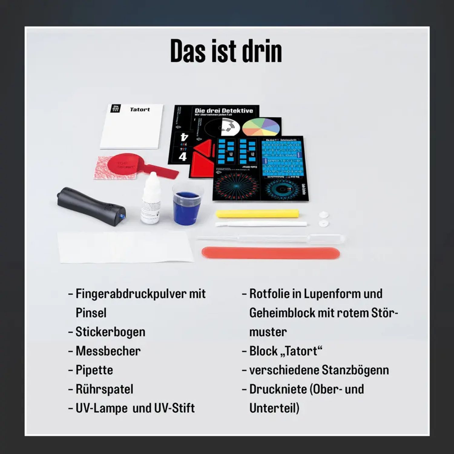 Kosmos Spiel Die drei ??? Detektiv-Ausrüstung