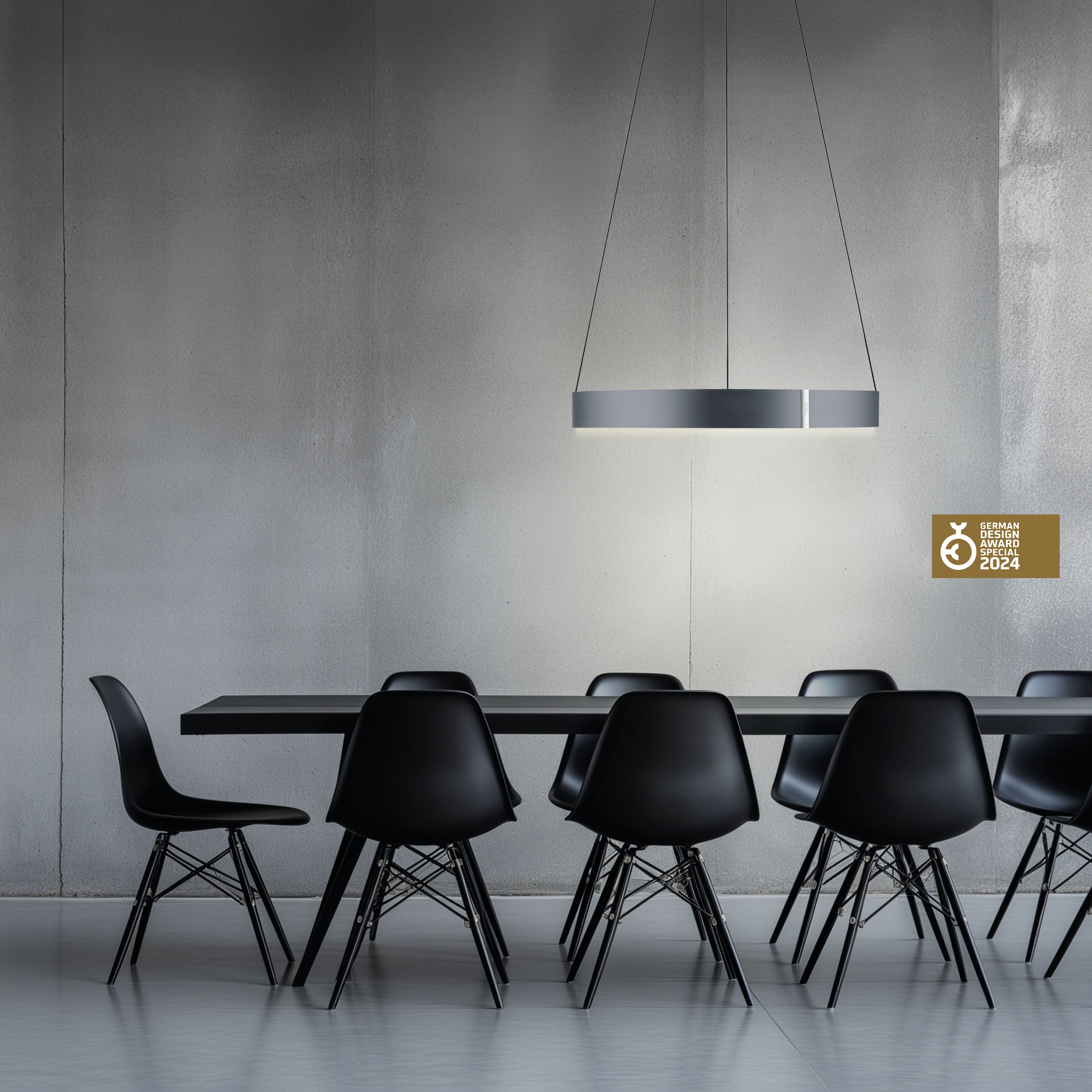 Neuhaus PURE LED Pendelleuchte PURE E-Clipse, CCT - über Fernbedienung, LED fest integriert, warmweiß - kaltweiß, e-LIFT®-Funktion, CCT, dimmbar über Fernbedíenung