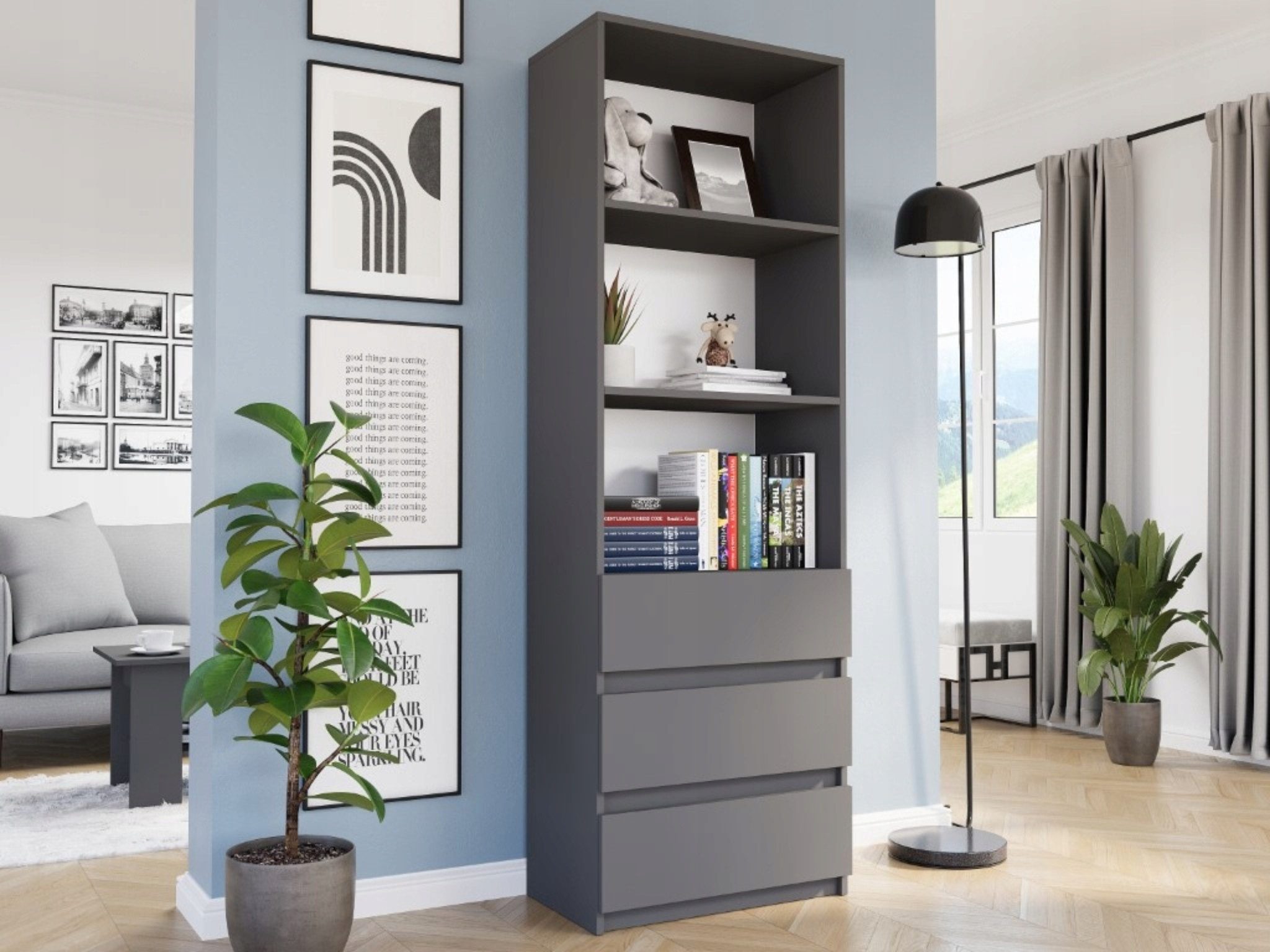 Home Collective Bücherregal mit 3 Schubladen günstig online kaufen