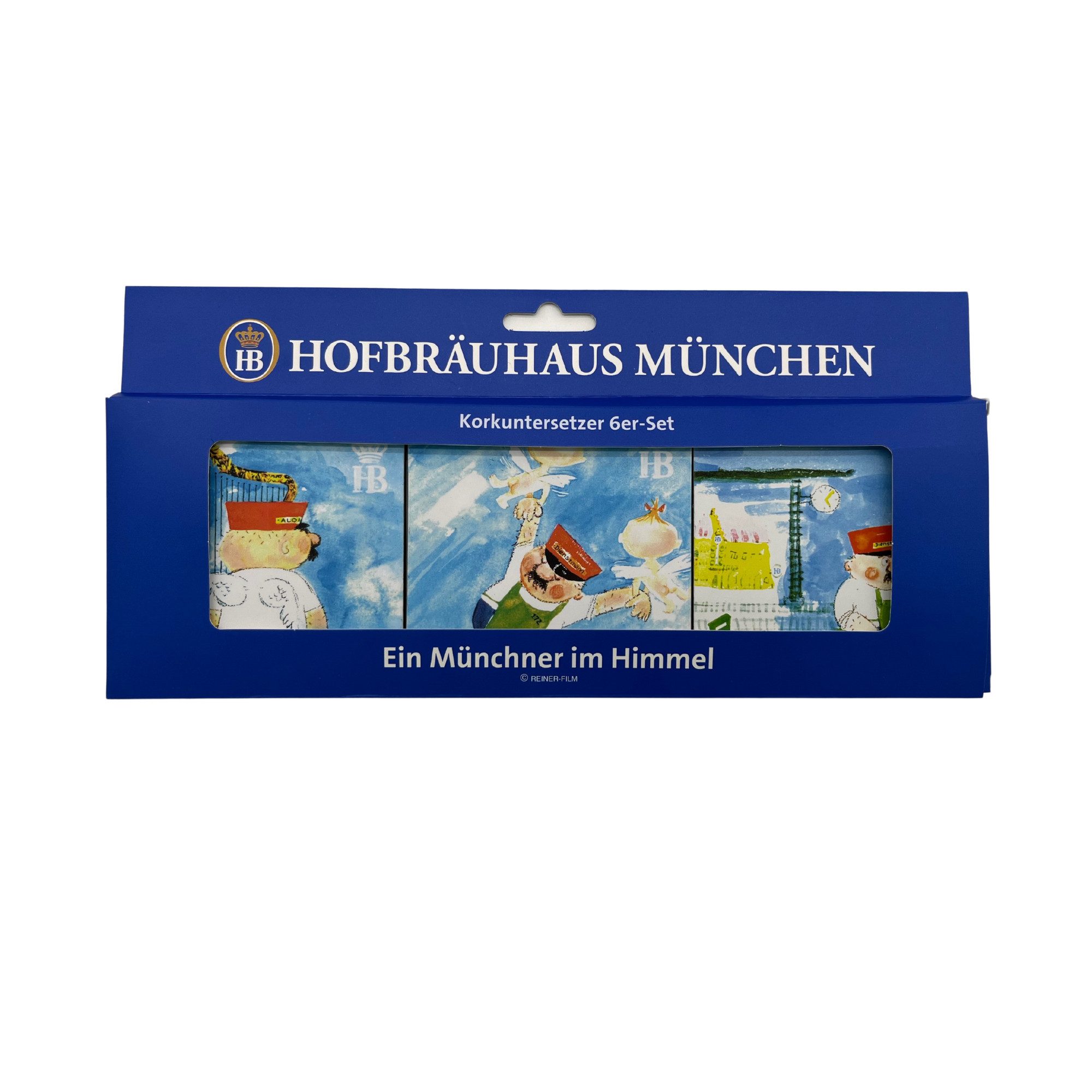 Hofbräuhaus München Bierdeckel "Aloisius", Hofbräuhaus München, 6-tlg., aus Kork gefertigt, mit wasserfester Oberfläche