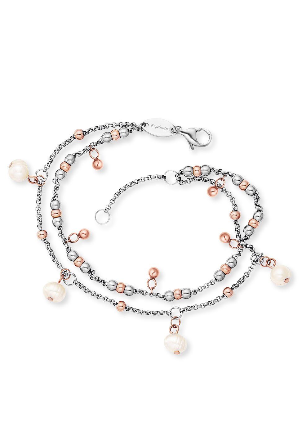 Engelsrufer Fußkette BOHO Pearl Bicolor, ERBS-PEARL-BI, mit Süßwasserzuchtperle