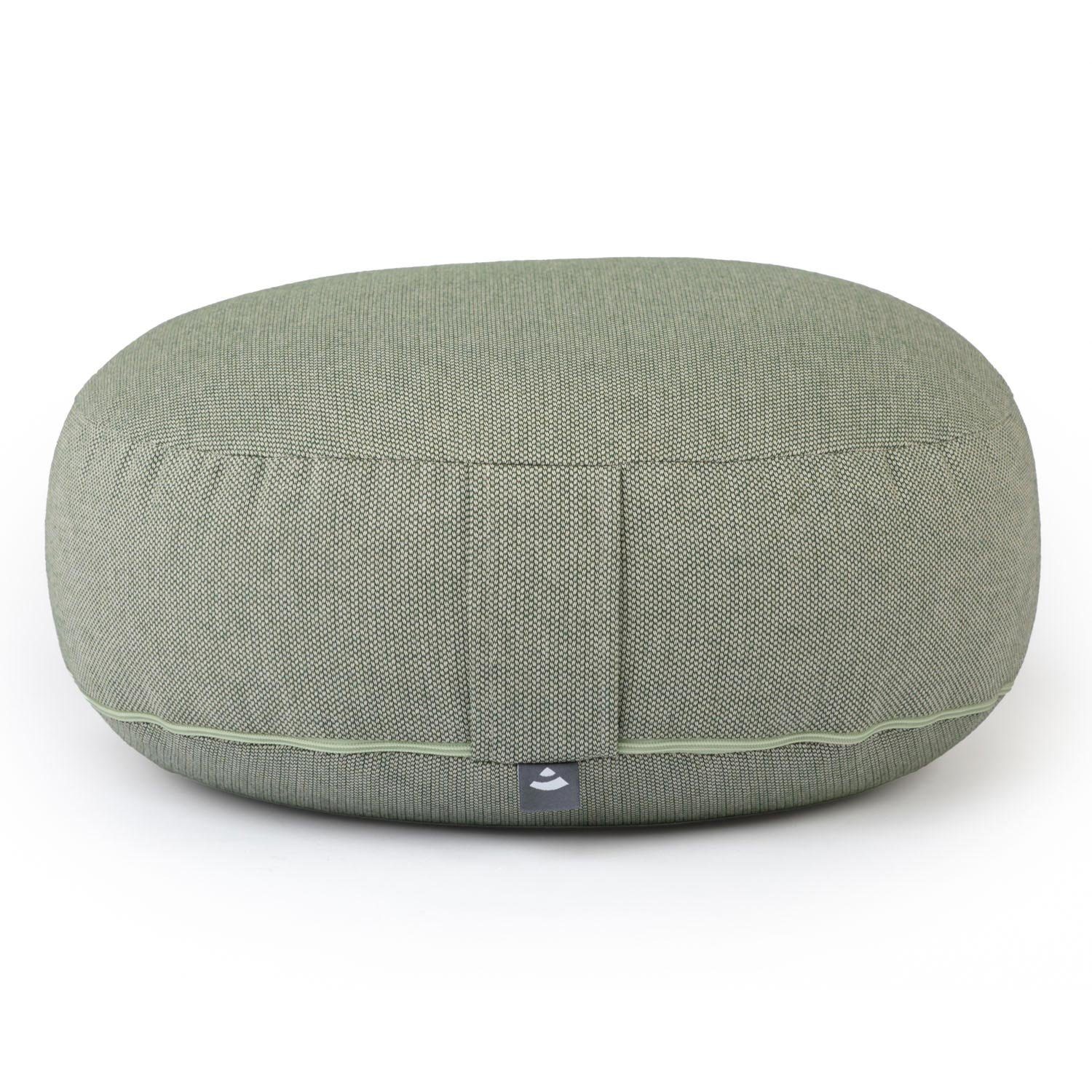 Meditationskissen BIG RONDO groß-flach Meditationskissen, CLASSIC dobby grün