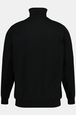 JP1880 Sweatshirt Troyer Sweat Stehkragen mit Zipper Kängurutasche