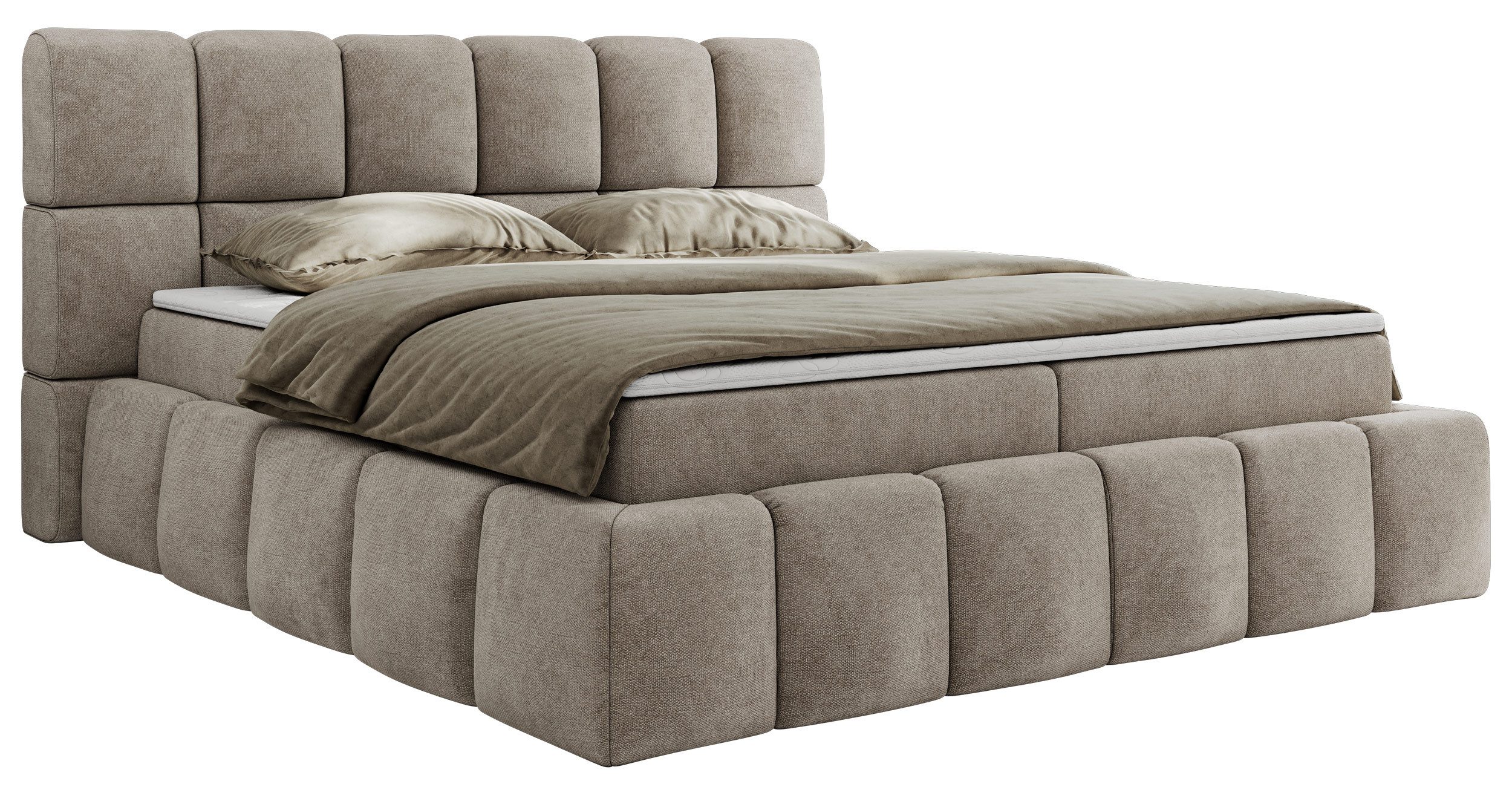 MKS MÖBEL Boxspringbett NIRA (Packung, Set, Topper T25/Visco, T30-Schaum, M günstig online kaufen