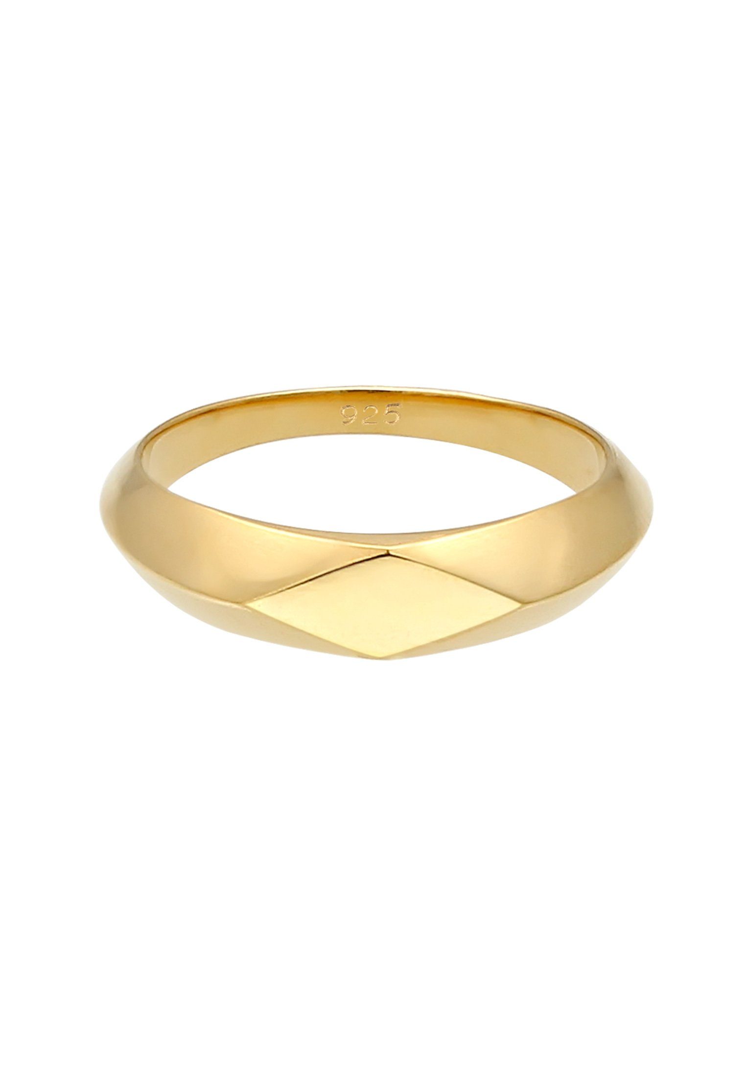 Elli Siegelring Kleiner Siegelring Raute Pinky Ring 925 Silber