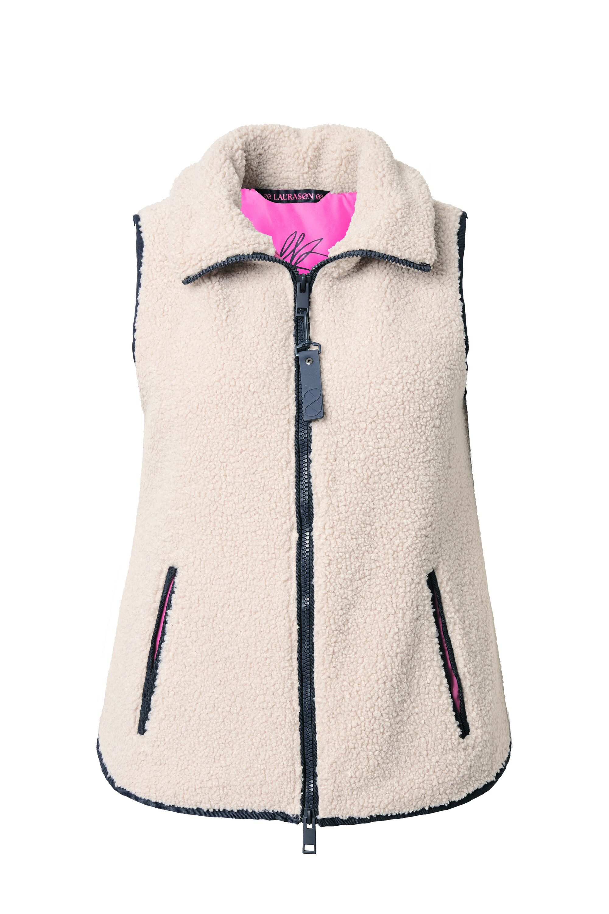 Laurasøn Steppweste Teddyweste Stehkragen Zipper günstig online kaufen