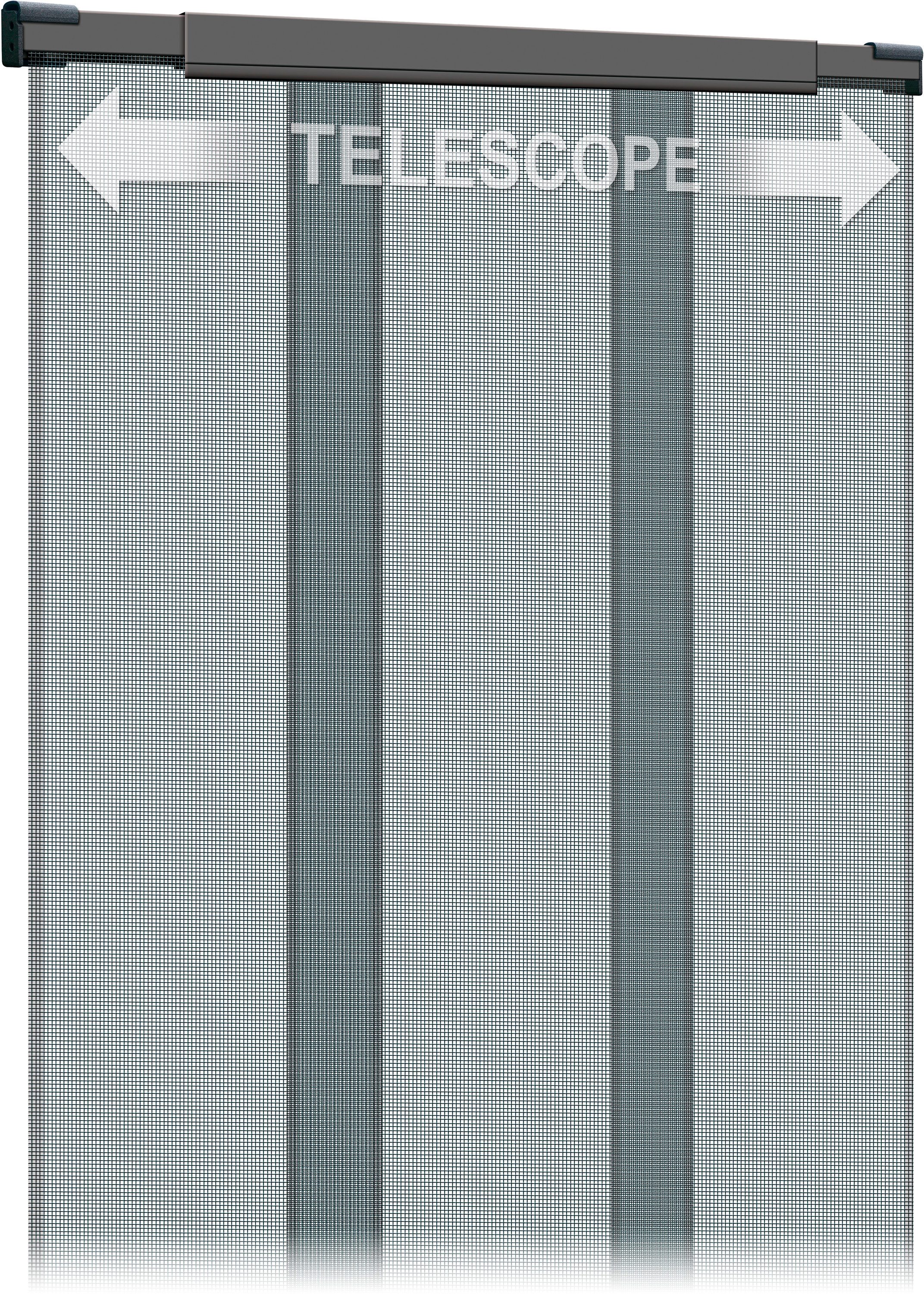 SCHELLENBERG Insektenschutz-Vorhang Telescope, Fliegengitter für Balkontüren und Terrassentüren, (Set, 1-St), 70 - 95 x 220 cm oder 105 - 130 x 220 cm, anthrazit
