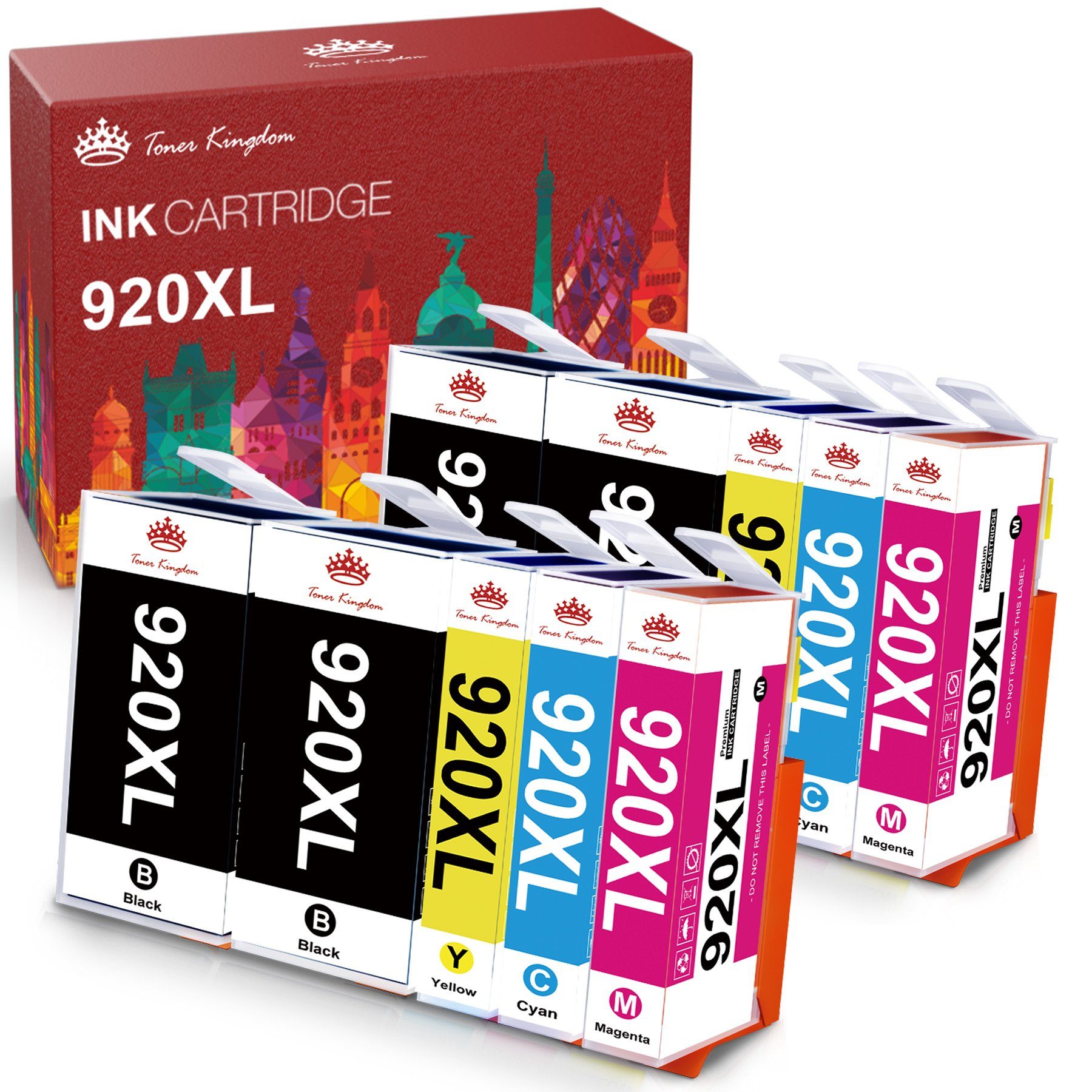6000 (0-tlg) 920 920XL 6500A HP Kingdom Toner Officejet XL 6500 für Tintenpatrone