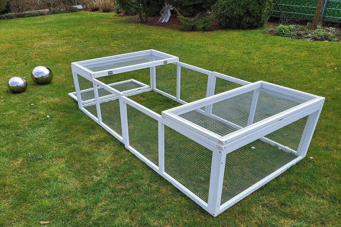 Petigi Hundeauslauf 100x80cm - 8-teiliges Gehege Für Welpen & Hunde