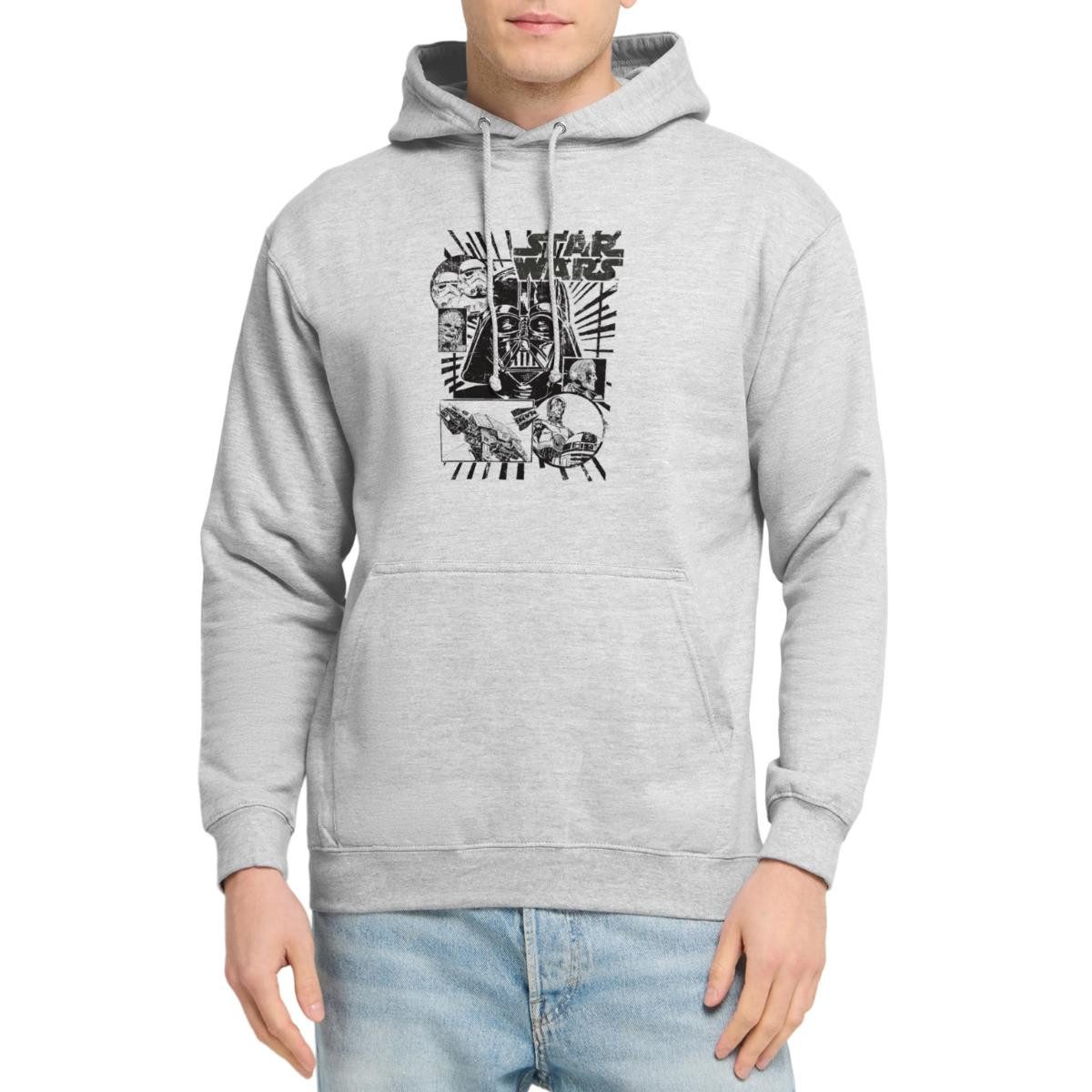 Spreadshirt Hoodie Star Wars Charaktere Darth Vader Chewbacca C3PO Unisex Hoodie (1-tlg)