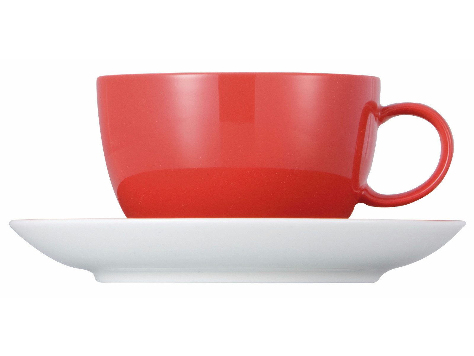 Thomas Porzellan Tasse Sunny Day New Red Teetasse 2tlg., Porzellan