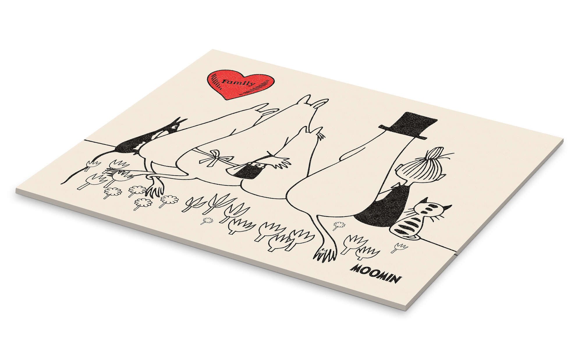 Posterlounge Poster Moomin, Moomin Family, Babyzimmer günstig online kaufen