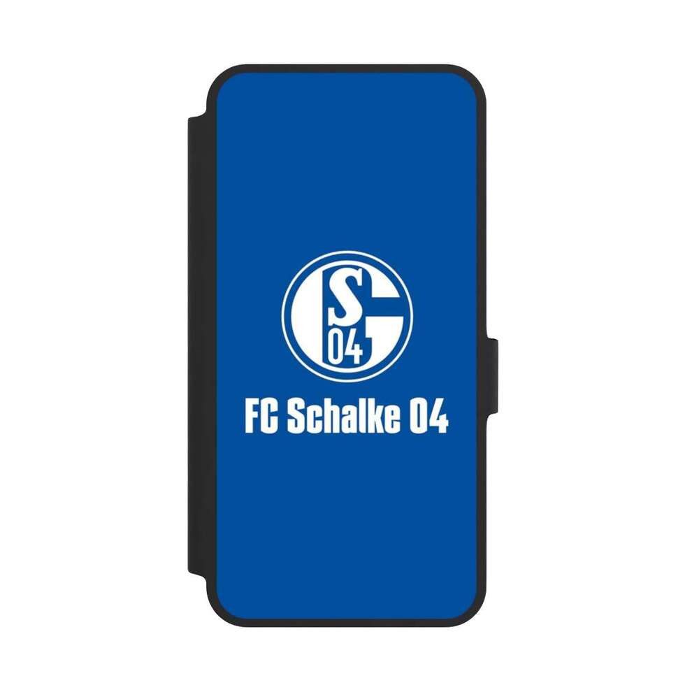 NIVOCASE Handyhülle FC Schalke 04 Logo Offizielles Lizenzprodukt FC Schalke 04 Blau, Samsung Galaxy A36 5G Klapphülle Handyhülle aus Kunst Leder