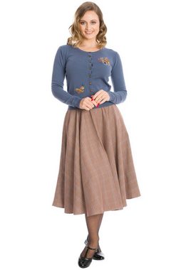 Banned A-Linien-Rock Charm Her Kariert Retro Vintage Swing Skirt