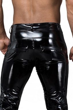 Noir Handmade Lederimitathose Noir Handmade Herren Lack Hose H060 schwarz