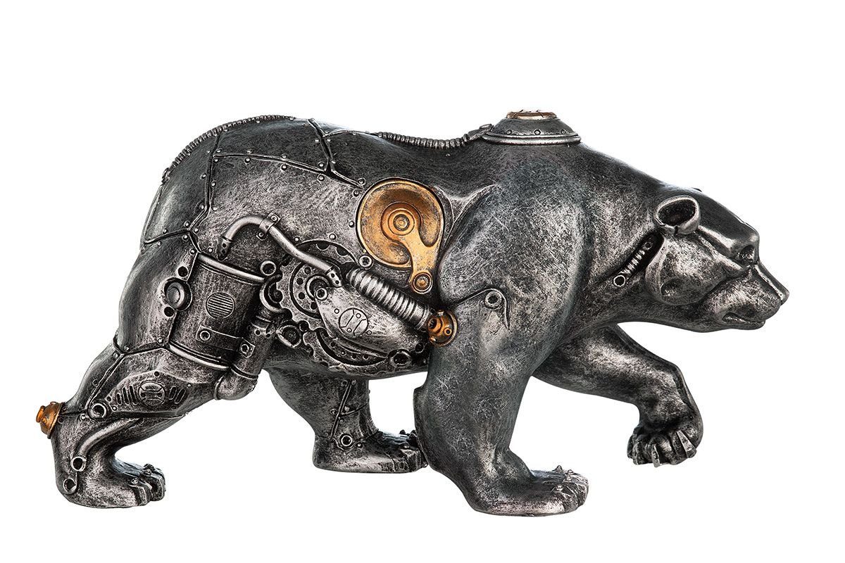 Brillibrum Dekofigur Zahnrad Design Steampunk Skulptur günstig online kaufen