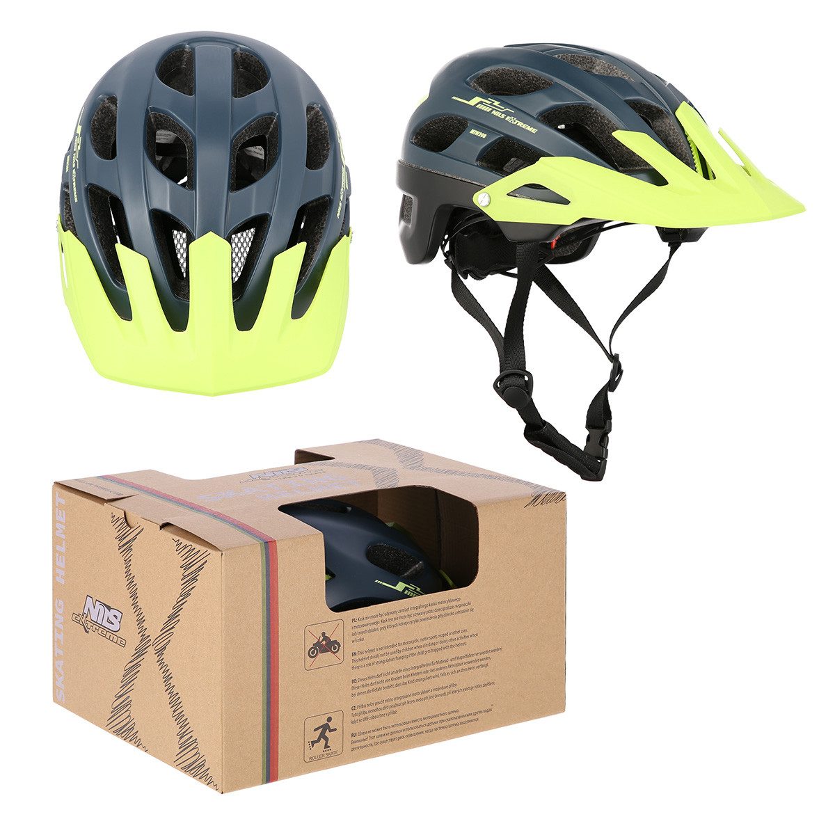 NILS EXTREME Fahrradhelm Urban verstellbar Размер 53-65cm Skaterhelm, ideale Anpassung durch Drehverschluss