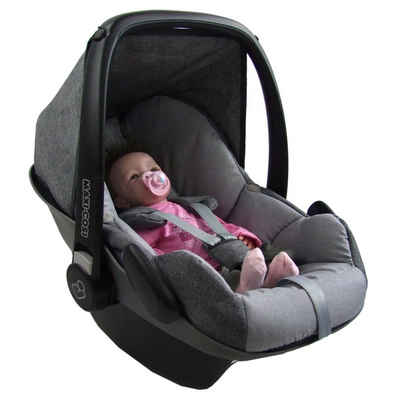 BambiniWelt by Rafael K. Babyschale Ersatzbezug kompatibel mit Maxi Cosi Pebble Babyschale 5-tlg, ab: 0+, bis: 14 Monate