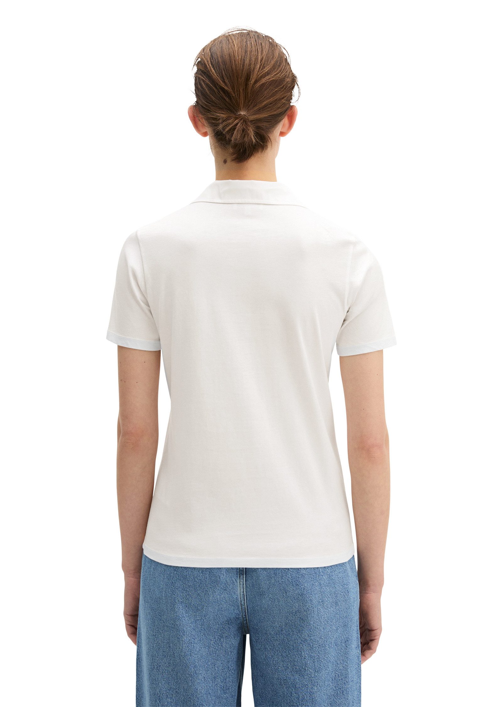 Marc O'Polo Poloshirt mit Material-Mix-Details