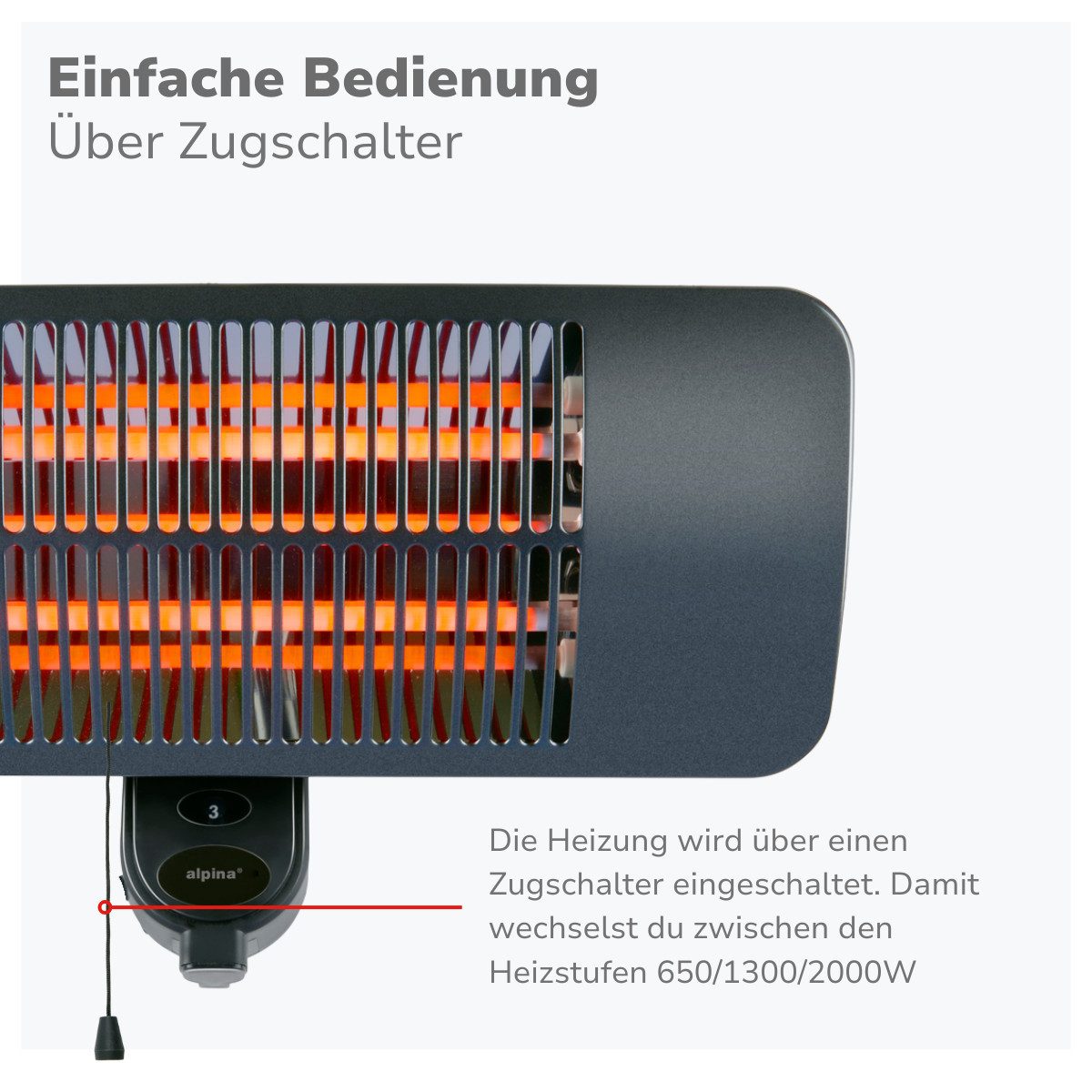 Alpina Terrassenstrahler alpina Infrarotheizung – Bild 5 von 5