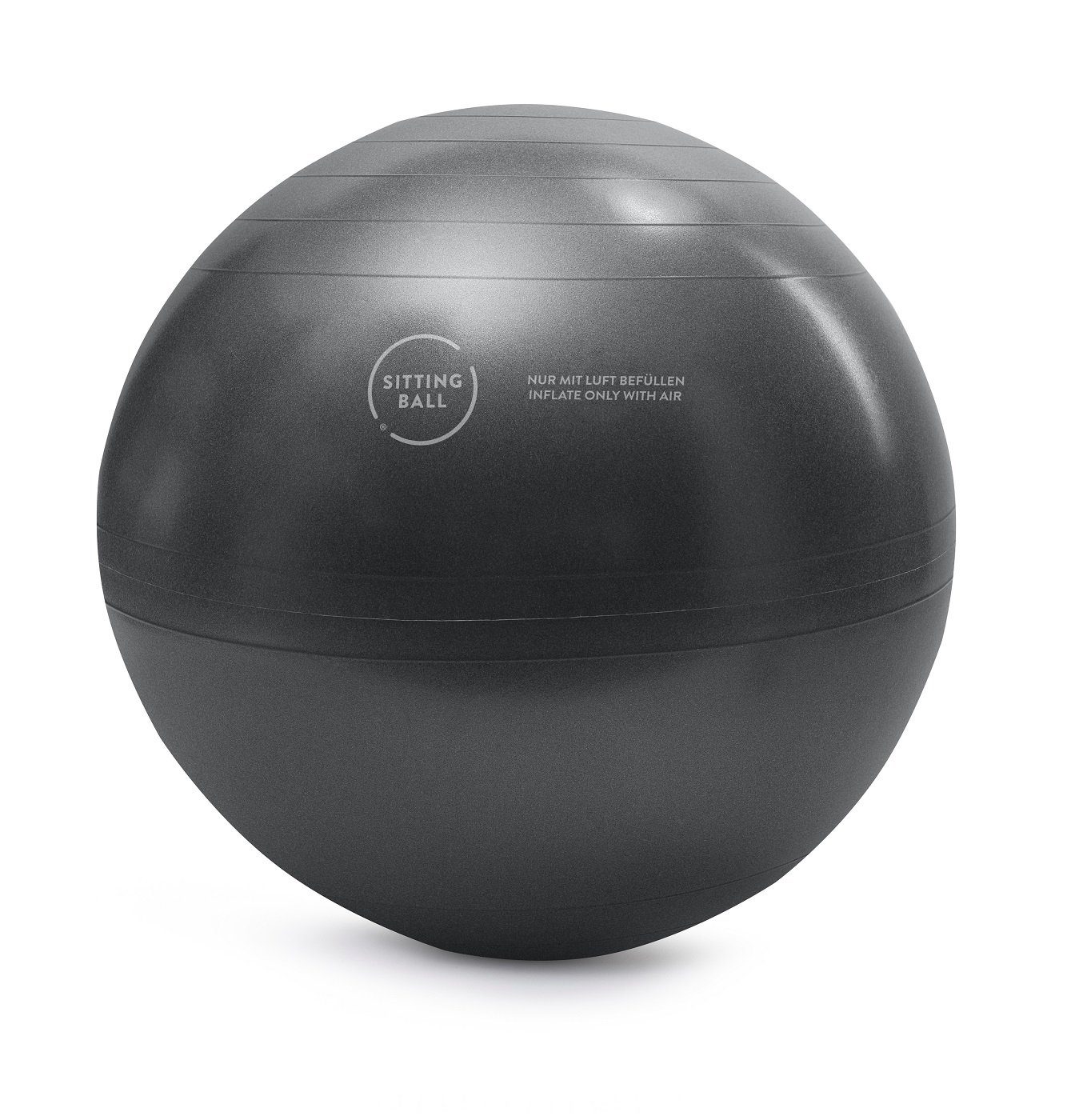 Magma Heimtex Sitzball Alfa Velour Größe 65 cm Ø Sitzmöbel Wohnaccessoire mit Griff (1-St), mit Griff
