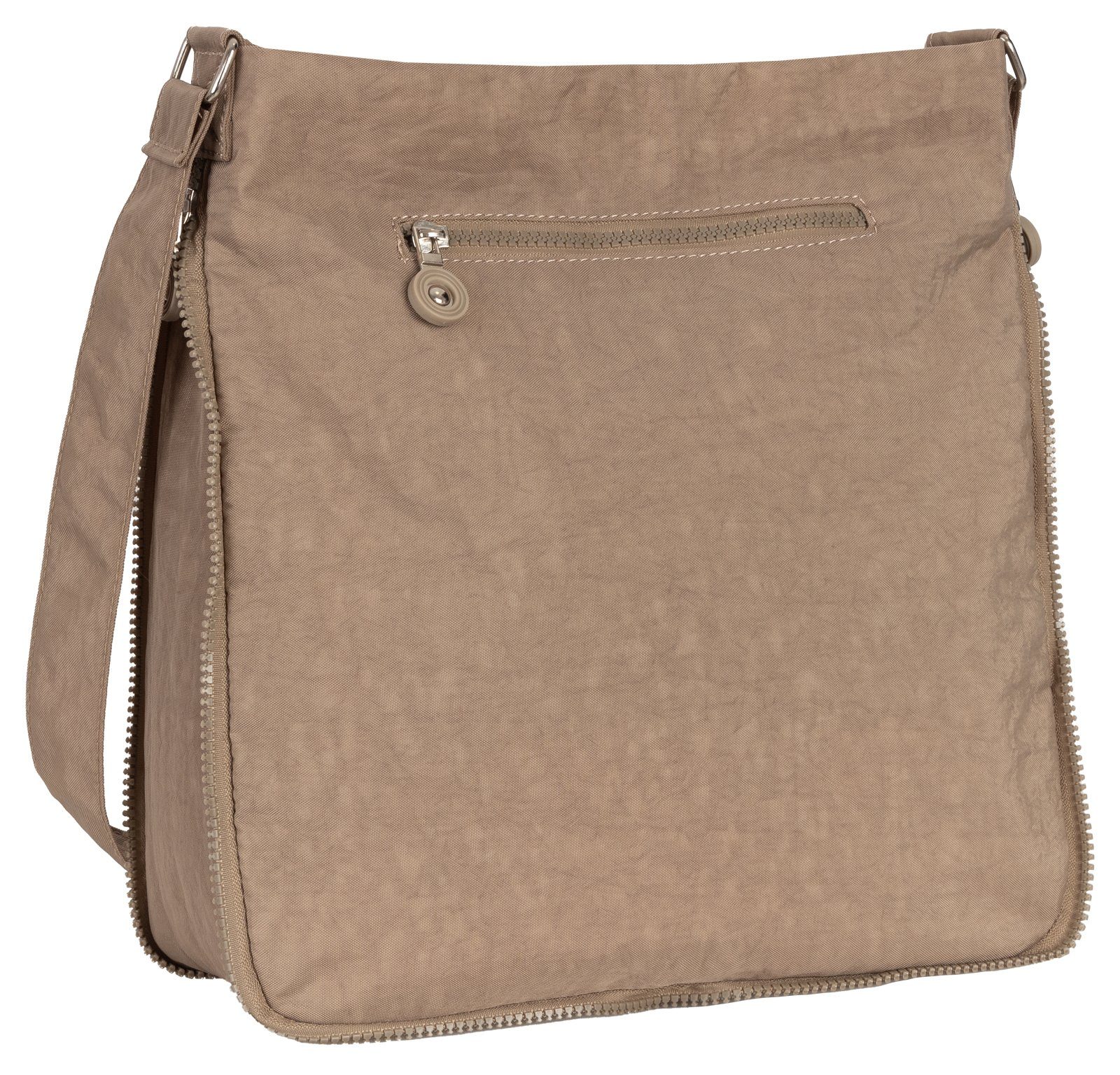BAG STREET Umhängetasche Damentasche Umhängetasche Handtasche Schultertasche Schwarz Taupe, als Schultertasche, Umhängetasche tragbar – Bild 4 von 5