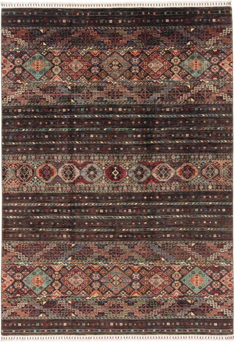 Orientteppich Arijana Shaal 170x244 Handgeknüpfter Orientteppich, Nain Trading, rechteckig, Höhe: 5 mm