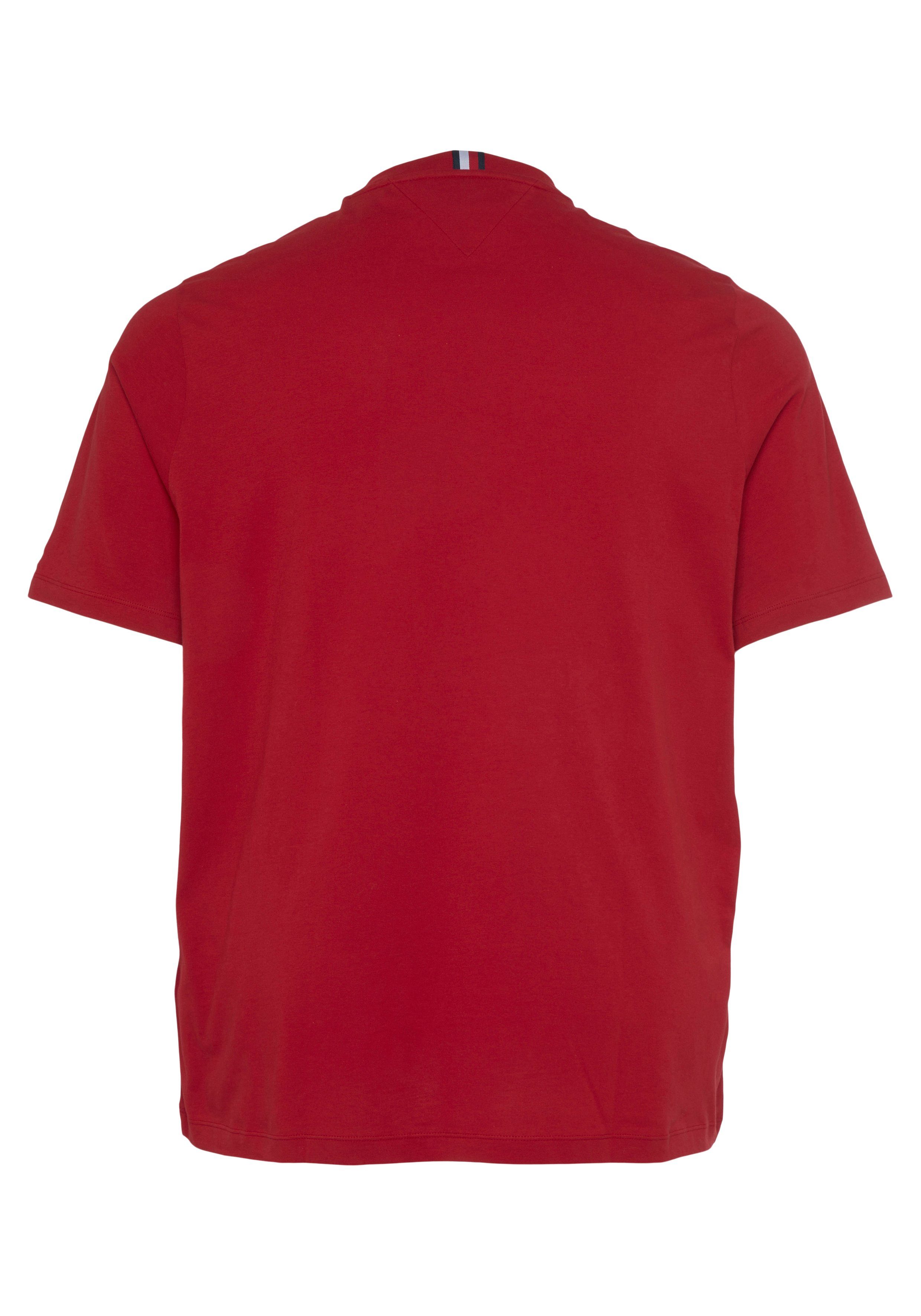 Tommy Big HILFIGER REG & TEE-B BT-SHADOW Tall Arizona Hilfiger Red T-Shirt