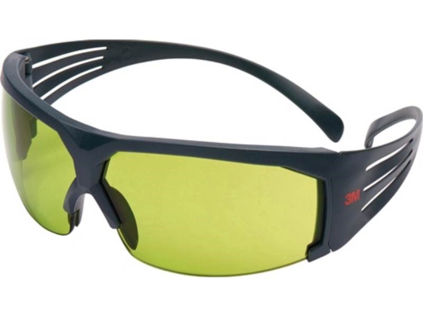 3M Arbeitsschutzbrille Schweißerbrille SecureFit™SF600 grün PC EN 166 grau,Scheibe Bügel