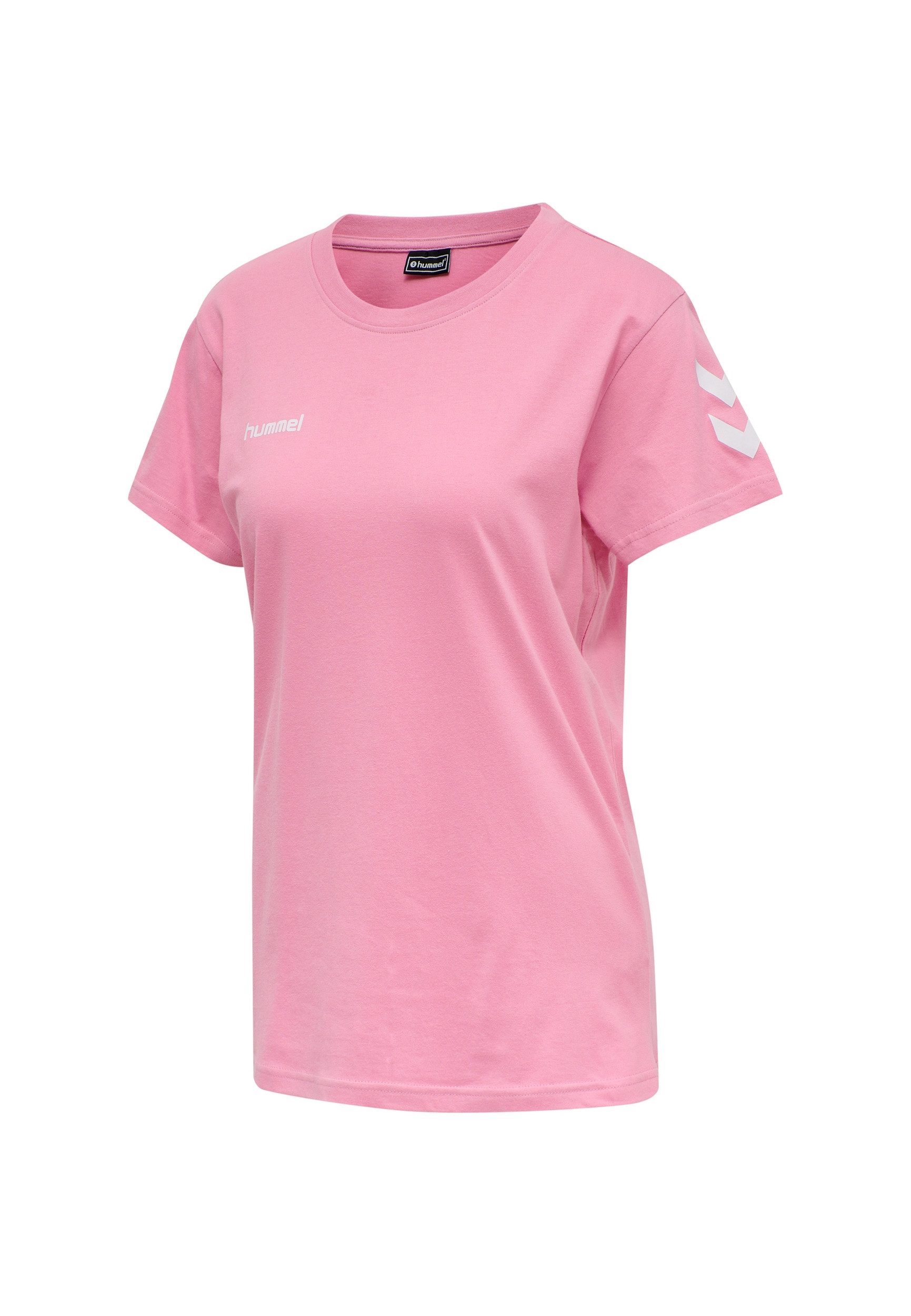hummel T-Shirt Logo Kurzarm aus Baumwolle HMLGO HMLGO COTTON T-SHIRT WOMAN günstig online kaufen