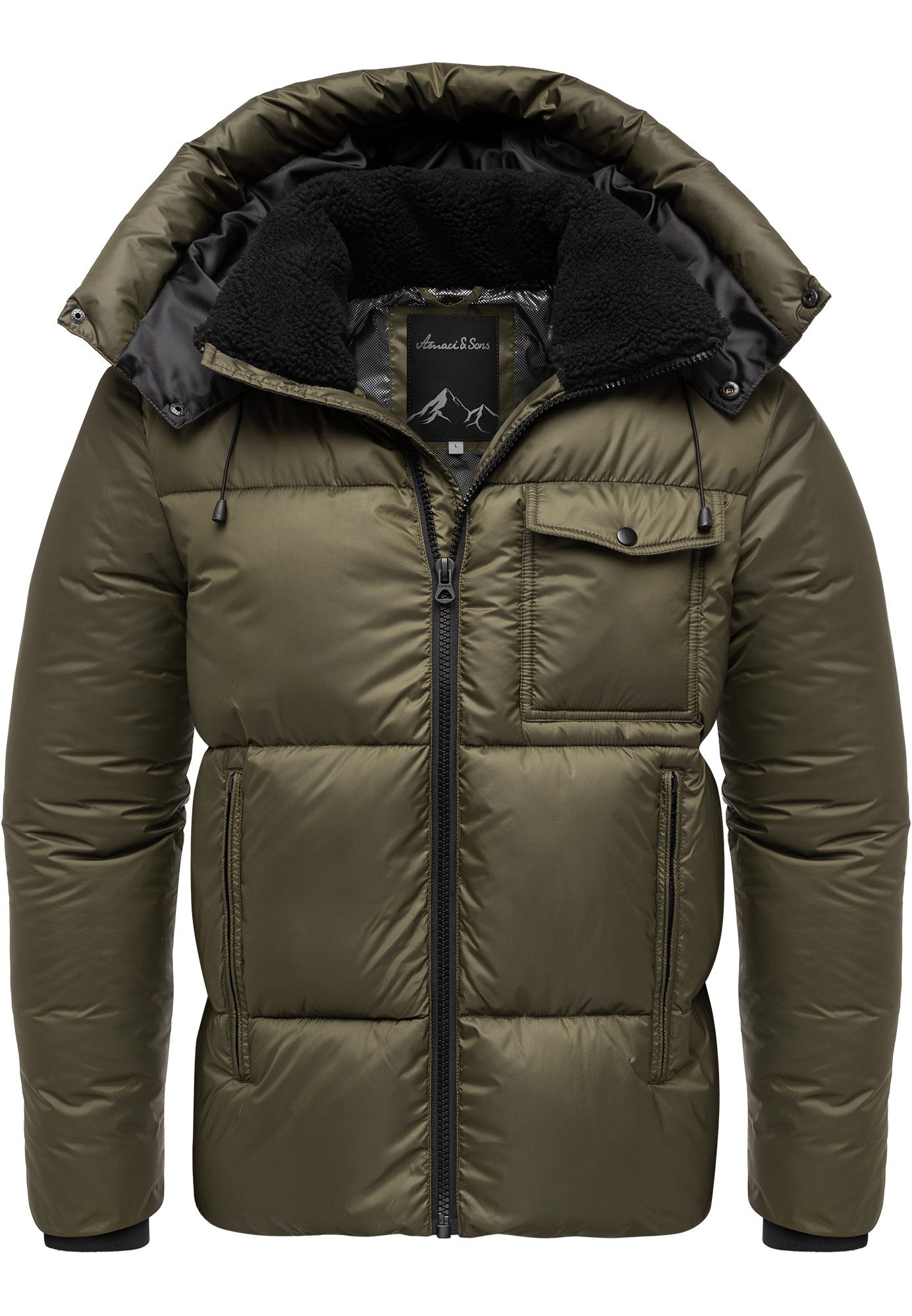 Amaci&Sons Winterjacke ONTARIO Winterjacke Herren Gefütterte Dicke Winter J günstig online kaufen