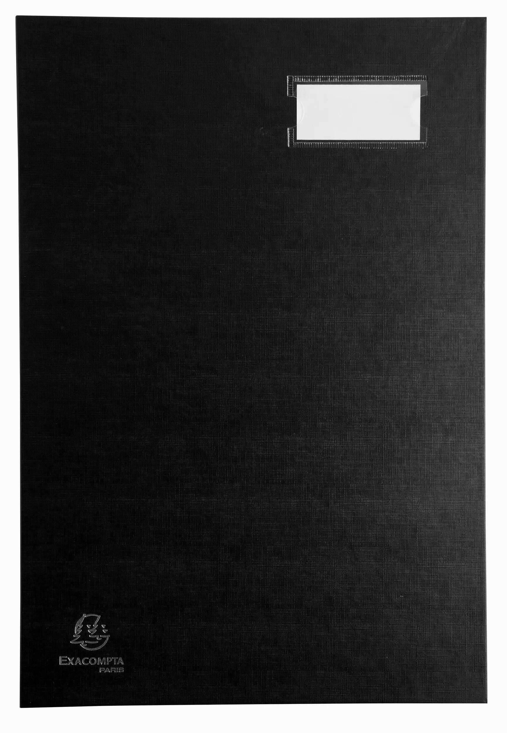 EXACOMPTA Fächermappe 8x Unterschriftenmappe Klassik, 20 Fächer, 24x35 cm - Schwarz - 57021E, Direction Unterschriftsmappe