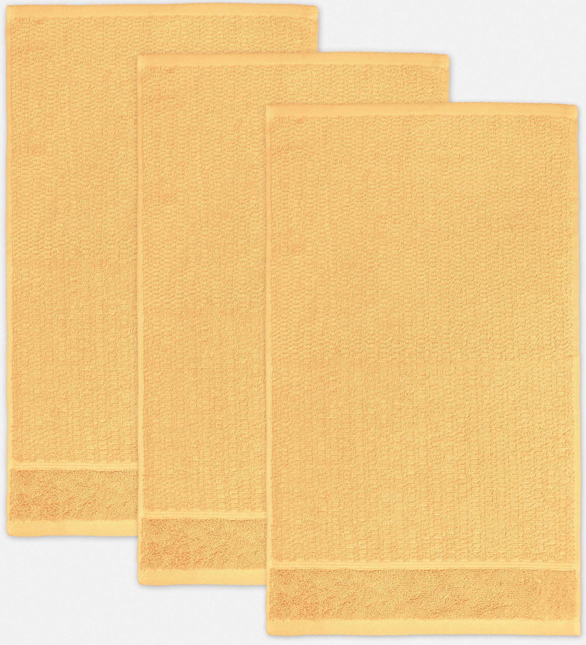 Möve for frottana Gästehandtücher Pearl, Walkfrottier (3-St), mit Perloptik günstig online kaufen