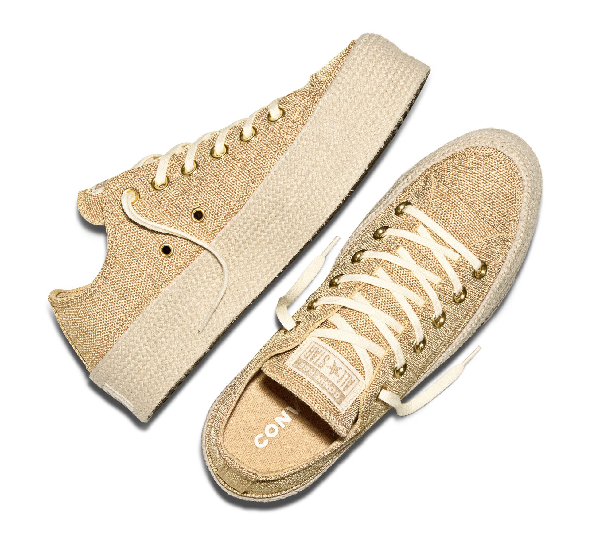 Converse CHUCK TAYLOR ALL STAR LIFT ESPADRILLE Sneaker sportlicher Stil, mit profiliertem Laufsohlenprofil, mit Schnürung – Bild 4 von 5