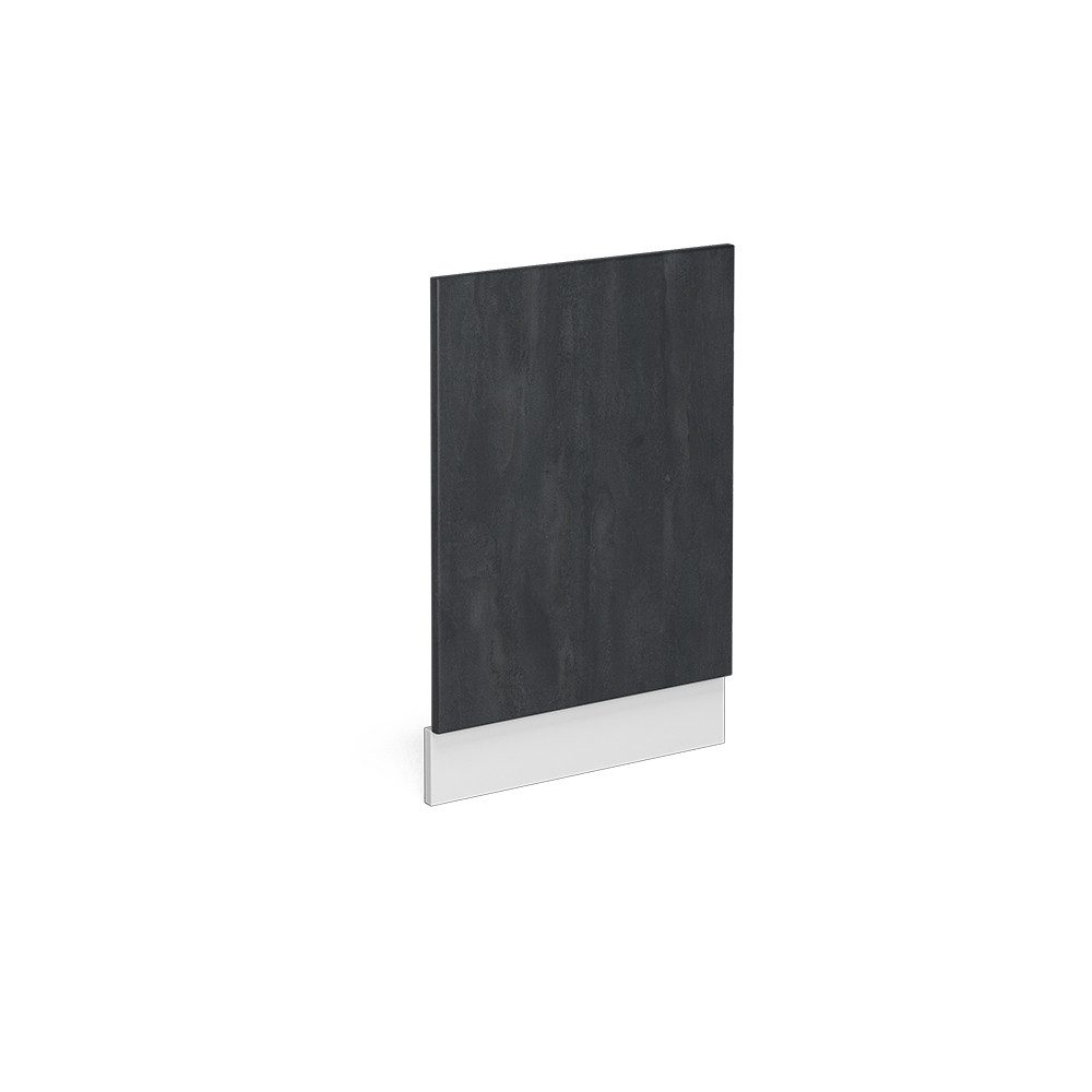 Livinity® Blende Geschirrspülerblende R-Line 45 cm Weiß Schwarz Beton, Zubehör für teilintegrierter Geschirrspüler