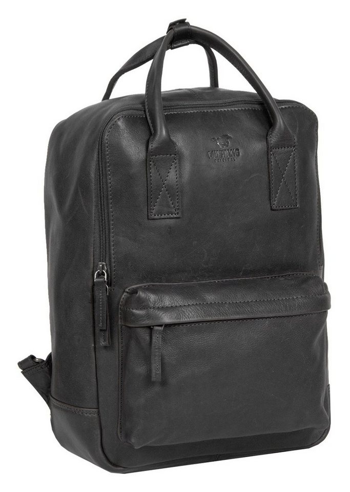 MUSTANG Cityrucksack Catania Backpack, mit Reißverschluss-Vortasche, Gr.  ca. B/H/T: 28/13/38 cm
